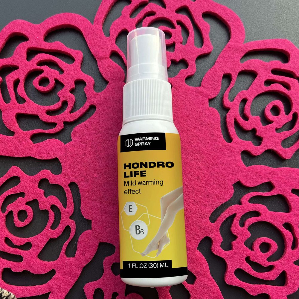 Cutia și flaconul spray-ului Hondrolife