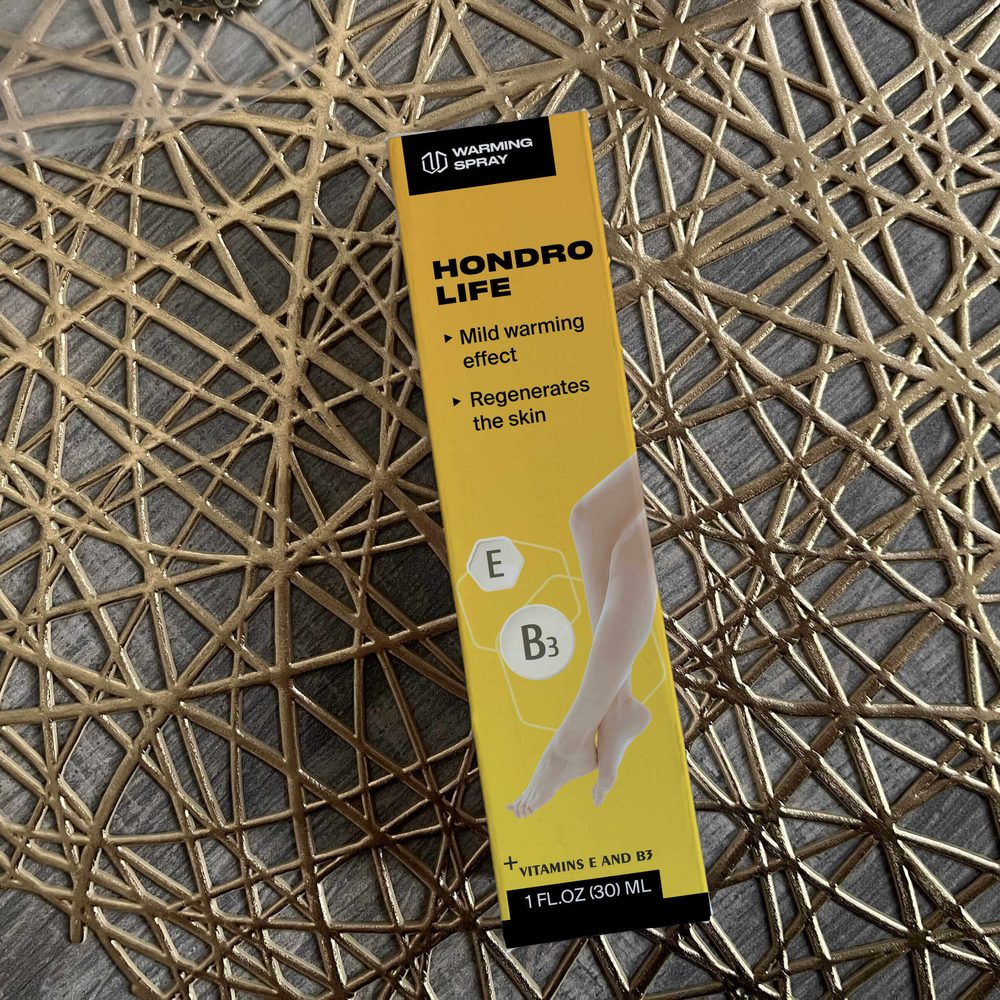 Frasco de spray Hondrolife com vitaminas E e B3